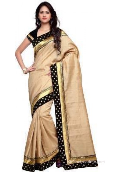 Shree Parmeshwari Solid Bollywood Banarasi Silk Sari